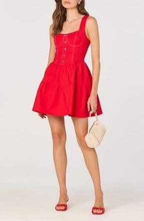 ASTR the Label Fit & Flare Minidress in Red at Nordstrom Rack, Size X-Large