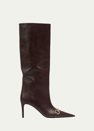 Gucci Donna 80MM Leather Boots
