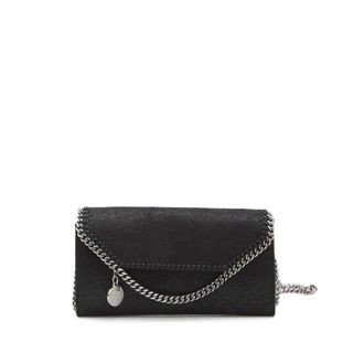 Stella McCartney Wallets & Cardholders, female, Black, ONE SIZE, Falabella Wallet-On-Chain Crossbody