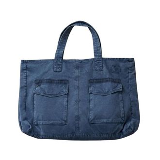 Mason's M74 Tas - Dames - Handtassen - Blauw - ONE Size - Katoen - Tassen
