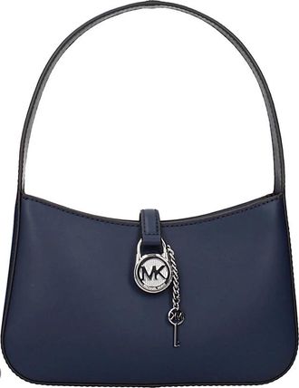 Michael Kors Stijlvolle Leren Tas voor Vrouwen - Dames - Schoudertassen - Blauw - ONE Size - Leer - Tassen