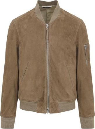 Tom Ford Brown Zip-Up Bomber Jacket