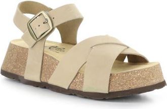 Bos. & Co. Cielo Platform Wedge Sandal in Sabbia at Nordstrom, Size 10-10.5Us