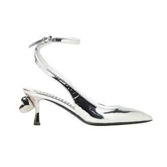 Moschino Pumps, female, Gray, Size: 11 US Sling Back Cuore
