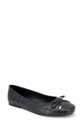 Kenneth Cole Reaction Elstree Flat in Black Croco at Nordstrom Rack, Size 7