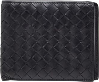 Bottega Veneta Black Leather Wallet (Bi-Fold) (Pre-Owned)