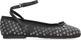 Michael Kors Studded Ballet Flats met Enkelbandje - Dames - Ballerinas - Zwart - 41 EU - Schoenen