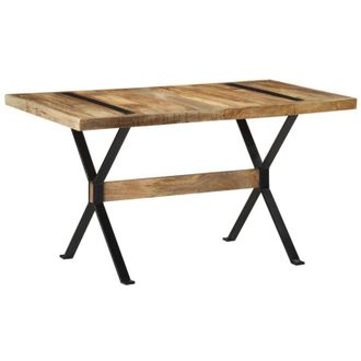 vidaXL Mesa De Comedor 140x70x76 Cm Madera De Manguera Rugosa - 303109