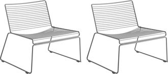 HAY Hee Lounge Chair, asphalt grau (2er-Set)
