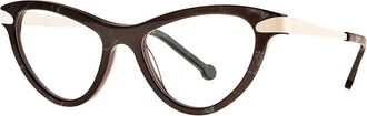 Theo Optisch Montuur - Dames - Brillen - Paars - 50 MM - Accessoires