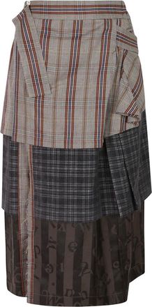 Vivienne Westwood Meghan Rok - Dames - Rokken - Veelkleurig - Maat: M Wol