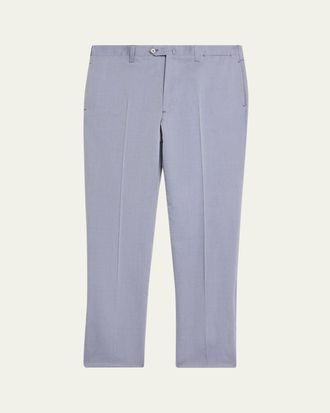 Cesare Attolini Mens Cotton-Wool Twill Pants