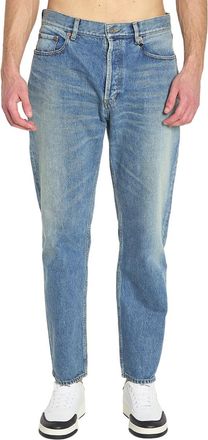 Saint Laurent Blue Tapered Mid Rise Jeans