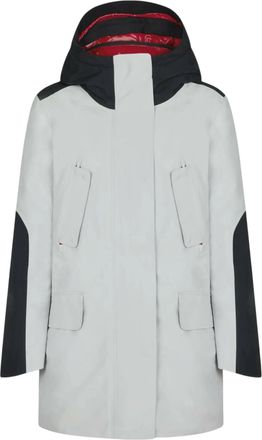 Save The Duck Hero Gore-Tex Hooded Coat in Lunar Grey/Black Women