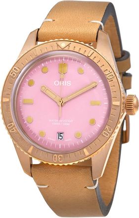 Oris Divers Sixty- Five Automatic Pink Dial Unisex Watch 01 733 7771 3158-07 5 19 04BR