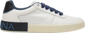 Dolce & Gabbana Low-top Sneakers - Heren - Sneakers - Wit - 44 1/2 EU - Leer - Schoenen