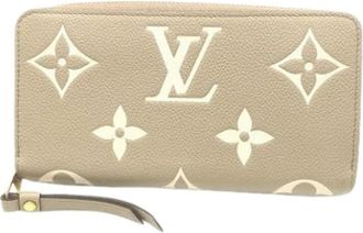 Louis Vuitton Pre-owned Long Wallet (Bi-fold) - Dames - Vintage Accessoires - Beige - ONE Size - Leer - Vintage