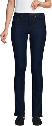 Lands End Recover Denim Mid Rise Slim Leg Jeans in River Rinse at Nordstrom, Size 12
