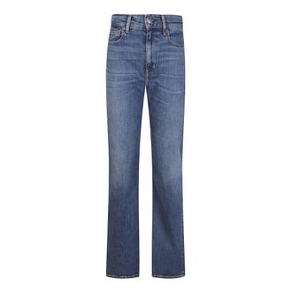 Ralph Lauren Lange Spijkerbroek - Dames - Regular Fit Jeans - Blauw - W28 - Katoen - Jeans