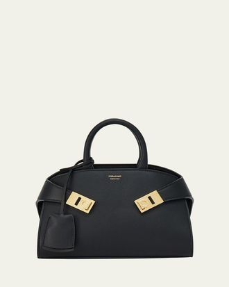 Ferragamo Mini Hug Leather Top-Handle Bag