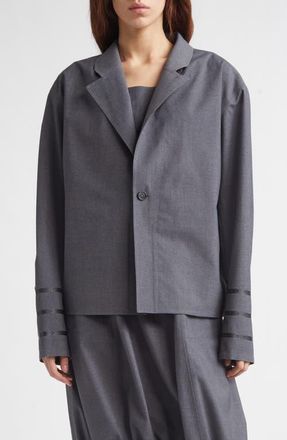 Coperni Technical Tailored Jacket in Grey at Nordstrom, Size 8 Us