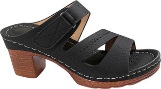 Generic Chunky Heeled Sandals for Women, Summer Slippers, Outdoor Casual Comfy High Heeled Sandal, Peep Toe Summer Shoes, Open Toe Summer Party Sandals