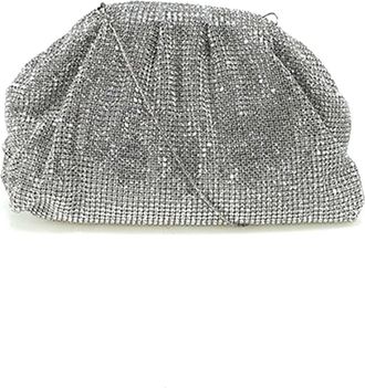 Twentyfourhaitch Petra Clutch - Dames - Clutches - Grijs - ONE Size - Tassen