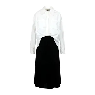 Semicouture Vestido camisero - Dresses - Mujer - Multicolor - S