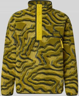 Columbia Regular Fit Pullover mit Logo-Patch in Oliv, Gr&ouml;&szlig;e XXL