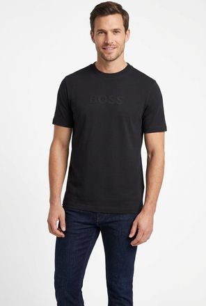 Boss Green by Hugo Boss T-Shirt BOSS GREEN, Herren, Gr. XXL, dunkelblau402, Single Jersey, Obermaterial: 100% Baumwolle, unifarben, regular fit normal, Rundhals, Shirts T-Shi