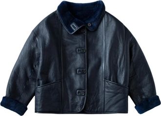 Just things we like RYU Reversible Shearling Jacket - Dames - Jassen - Zwart - L - Wol - Jassen