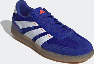 adidas Fussballschuh ADIDAS PERFORMANCE PREDATOR FREESTYLE IN, Damen, Gr. 44,5, blau (lucid blau, cloud wei&szlig;, solar rot), Leder, Synthetik, Textil, Schuhe Fu