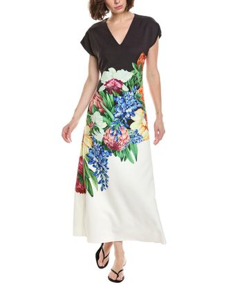 Elie Tahari The Iris Spring Meadow Maxi Dress