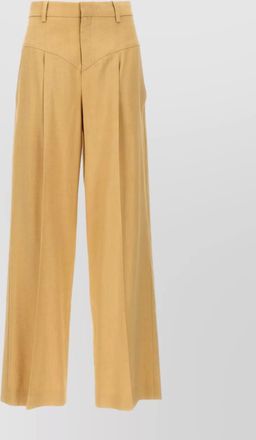 Isabel Marant high waist pleated wide leg trousers