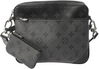 Louis Vuitton Gray Monogram Eclipse Monogram Eclipse Shoulder Bag (Pre-Owned)