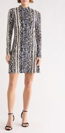 Tart Fernanda Long Sleeve Fit & Flare Dress in Tribal Stripe at Nordstrom Rack, Size X-Small