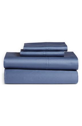 Nordstrom 400 Thread Count Sheet Set in Blue Vintage at Nordstrom, Size Queen
