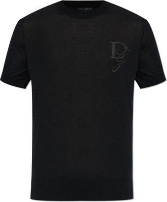 Dolce & Gabbana Kasjmier trui met logo - Heren - Cashmere truien - Zwart - XL - Kasjmier - Truien & Vesten