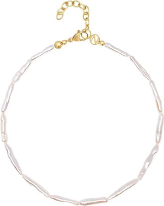 Nialaya Choker Ravello Pearl - Bianco