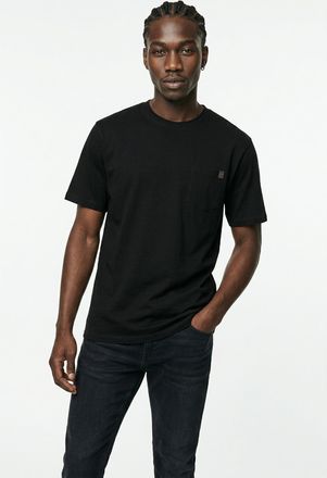 Jack & Jones Kurzarmshirt JACK & JONES JJEDOVER SLUB TEE SS NOOS, Herren, Gr. XXL, schwarz, Jersey, Obermaterial: 95% Baumwolle, 5% Elasthan, unifarben, relaxed fi