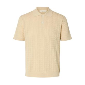 Selected Heren, Tops, Beige, Maat: M Katoen