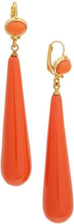 Kenneth Jay Lane 18K Plated Dangle Earrings