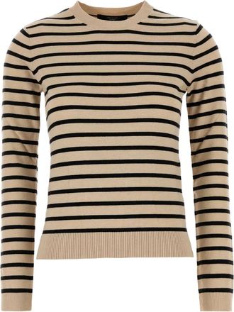 Max Mara Maglione a righe - Toni neutri