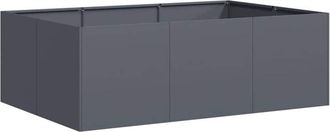 vidaXL Jardinera Acero Gris Antracita 120x80x40 Cm Vidaxl