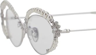 Yvmin Womens Sunglasses Daisy Pearl Metallic