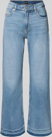 Boss Orange by Hugo Boss BOSS Orange Cropped Jeans aus Baumwoll-Mix Modell C-SOFT KICK FLARE1.0 in Hellblau, Gr&ouml;&szlig;e 25