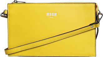 Msgm Leather Logo Crossbody Sling Shoulder Womens Bag (Pre-Owned)