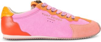 Kurt Geiger Womens Suede Islington Sneaker Sneakers - Pink - Size UK 4