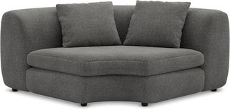 Castlery Fable Corner Sofa Customized, Dark Grey, Spill Resistant, Ultra Deep Seats by Castlery