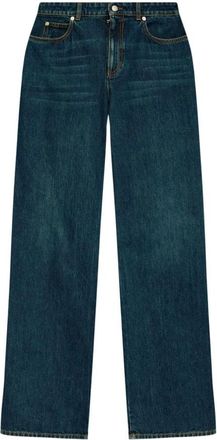 Alexander McQueen Wijde Jeans - Dames - Loose Fit Jeans - Blauw - W28 - Katoen - Jeans